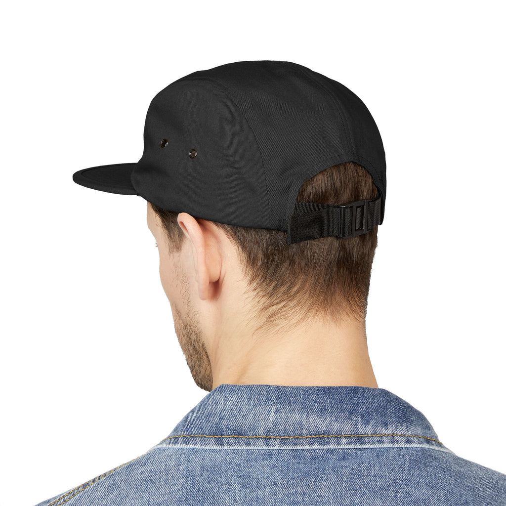 Embroidered 5-Panel Cap