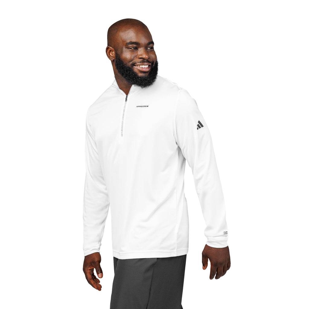 Embroidered - adidas® - Quarter-Zip Pullover