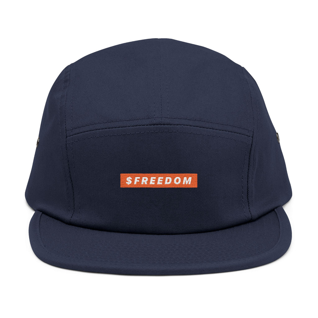 $FREEDOM Embroidered 5-Panel Cap