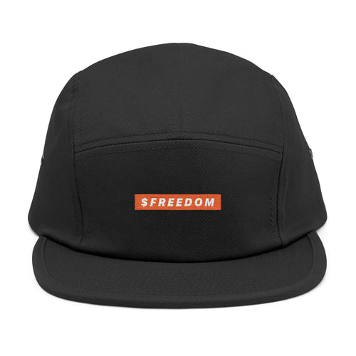 Embroidered 5-Panel Cap