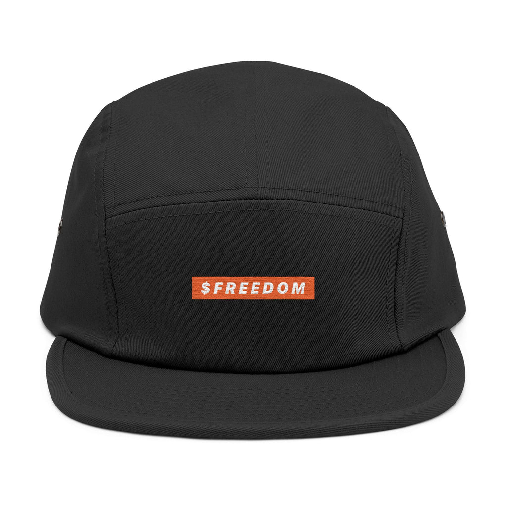 $FREEDOM Embroidered 5-Panel Cap