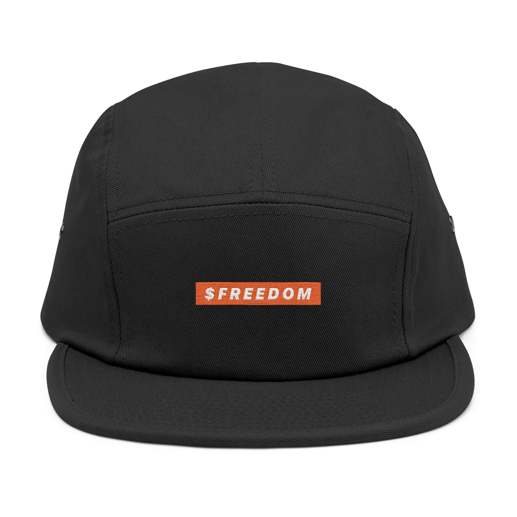 $FREEDOM Embroidered 5-Panel Cap