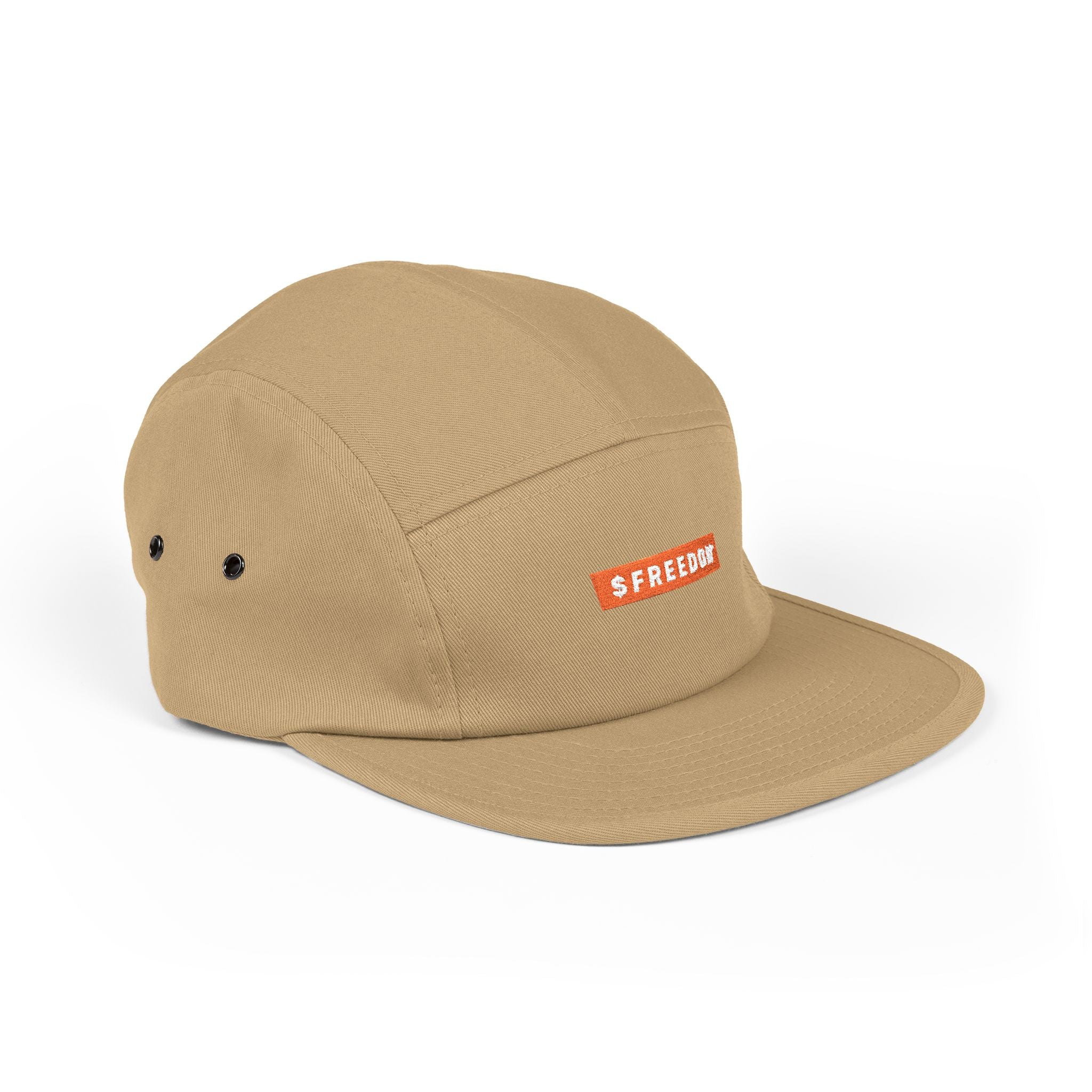 $FREEDOM Embroidered 5-Panel Cap