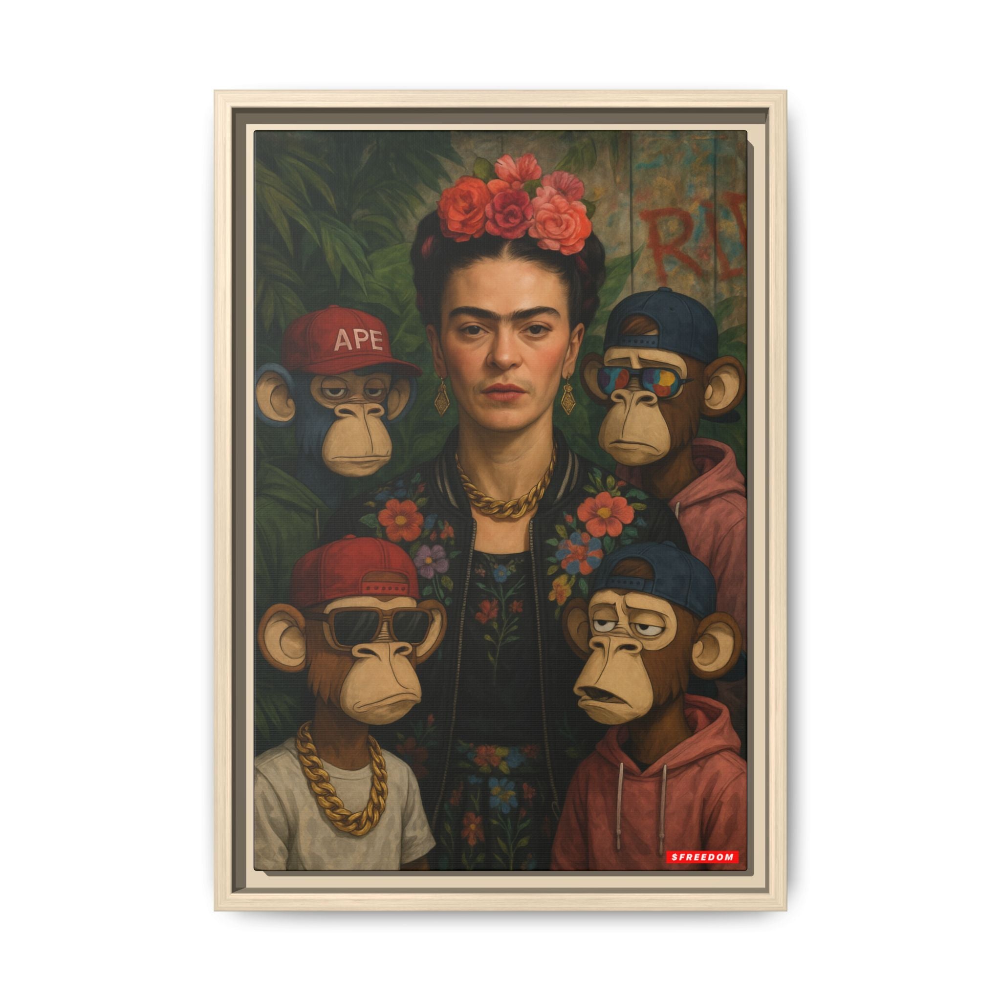 Self-Portrait with Monkey (Frida Kahlo x Bored Ape)