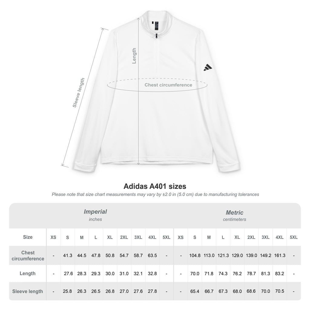 Embroidered - adidas® - Quarter-Zip Pullover