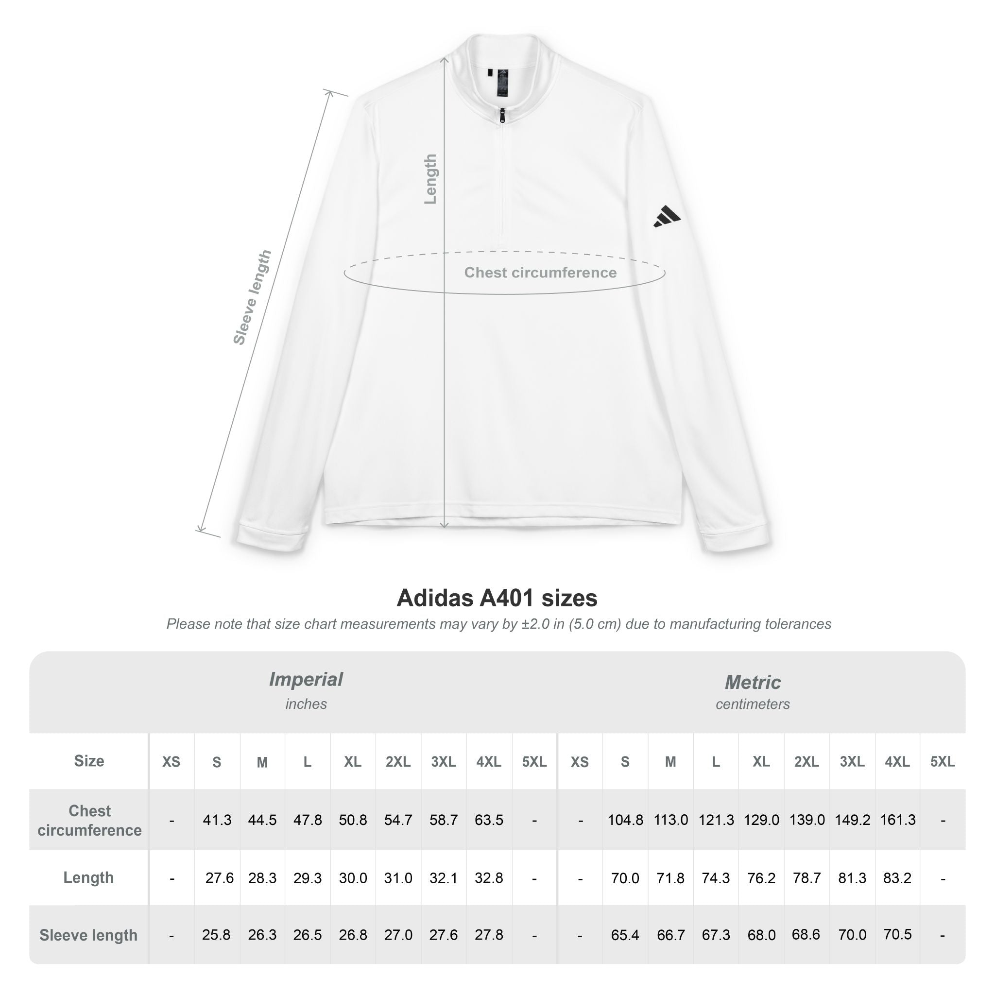 Embroidered - adidas® - Quarter-Zip Pullover