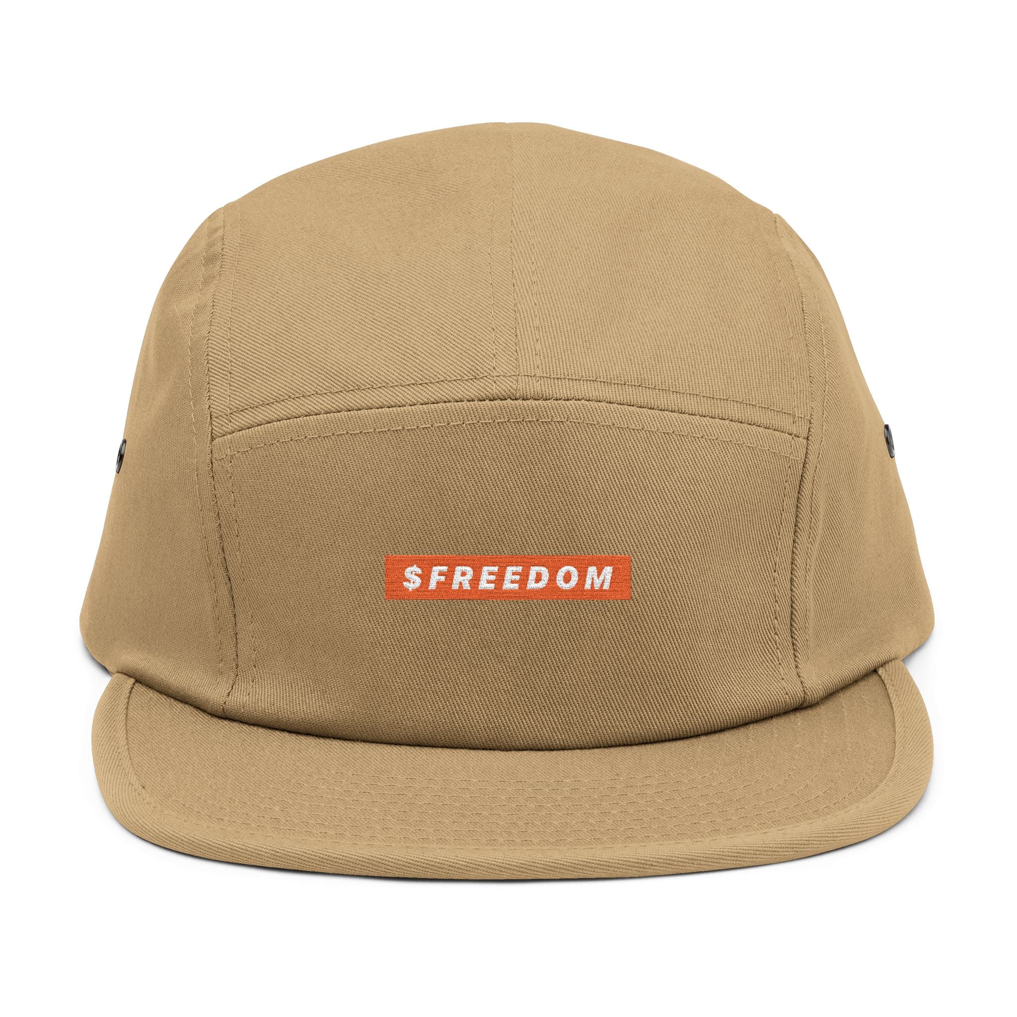 $FREEDOM Embroidered 5-Panel Cap